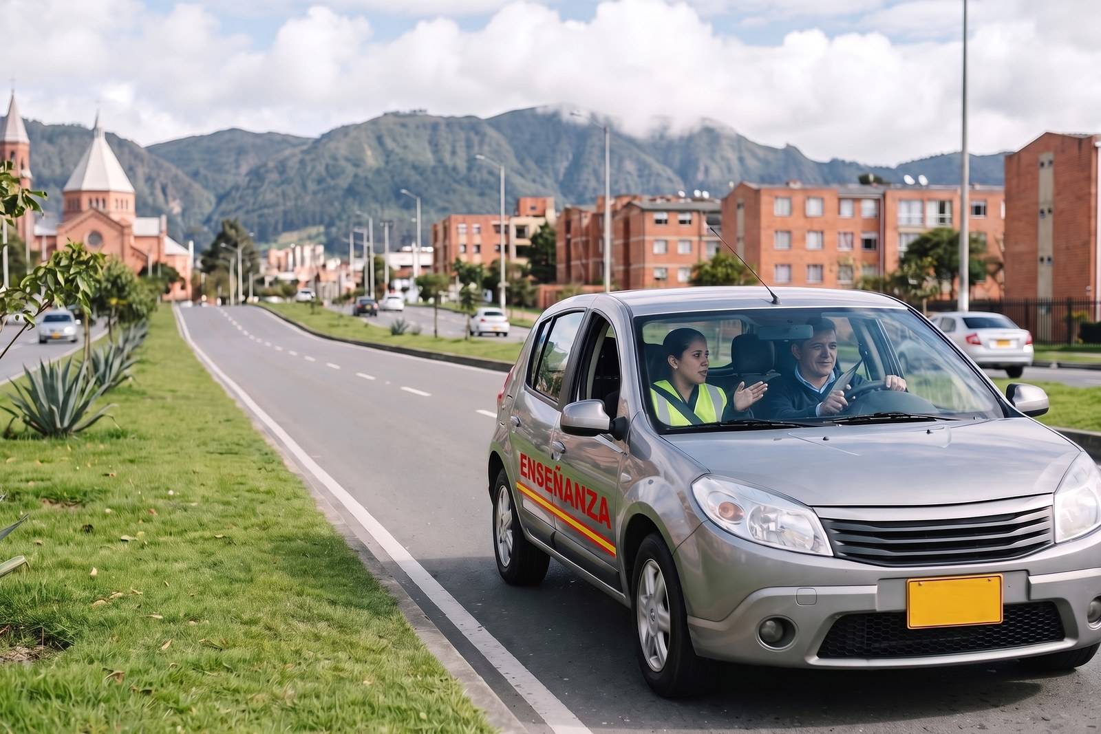 Práctica del curso de carro B1 en un vehículo de enseñanza con instructor en San Cristóbal