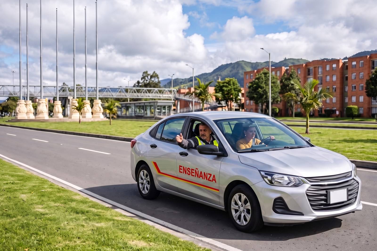 Práctica del curso de carro B1 en un vehículo de enseñanza con instructor en Kennedy