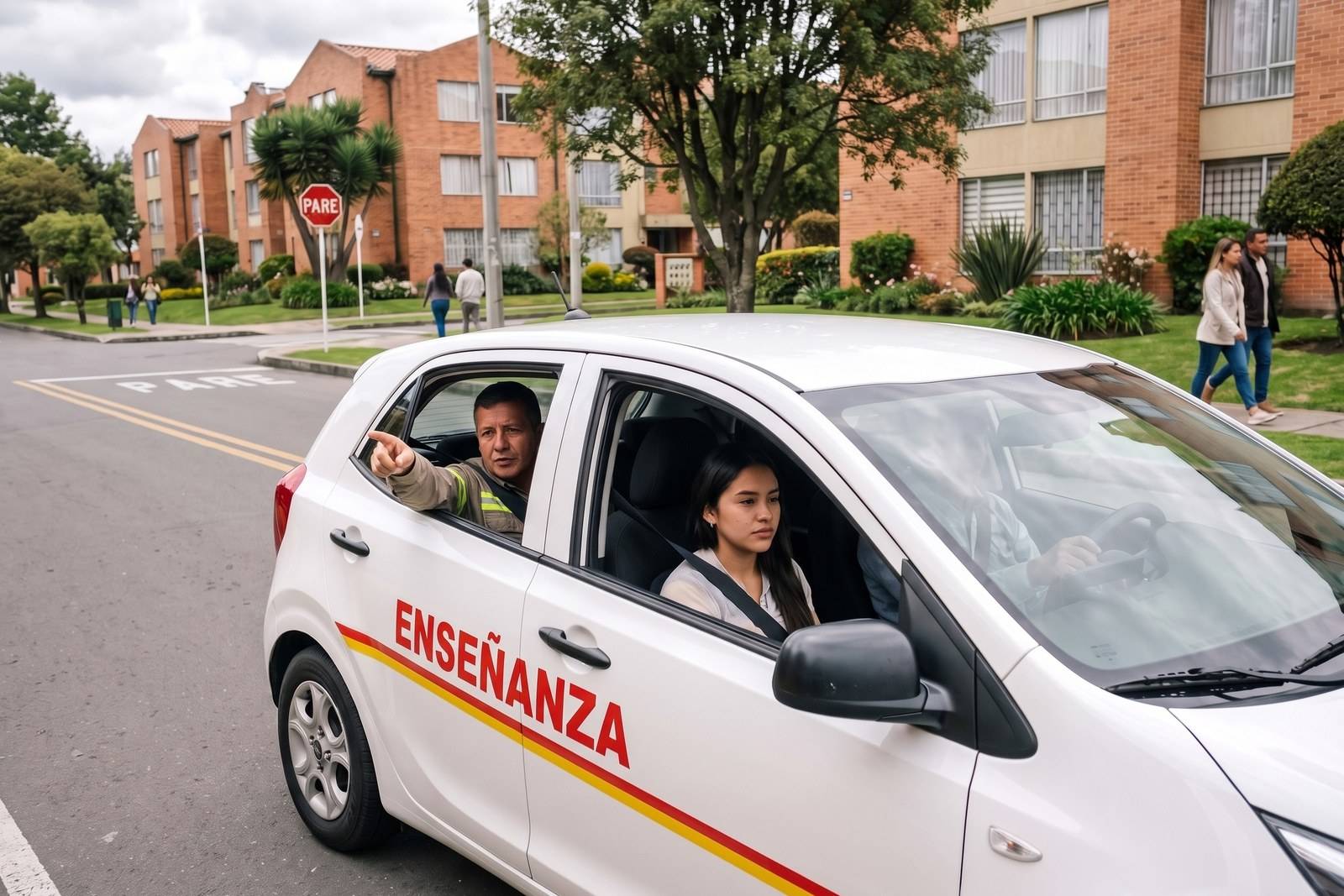 Práctica del curso de carro B1 en un vehículo de enseñanza con instructor en Venecia