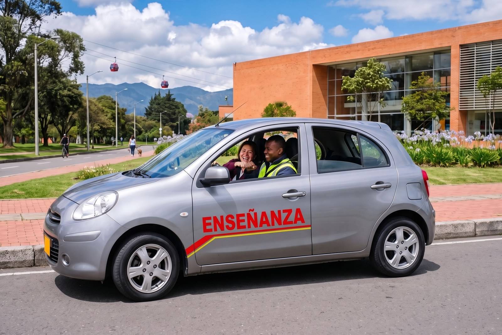 Práctica del curso de carro B1 en un vehículo de enseñanza con instructor en Ciudad Bolívar