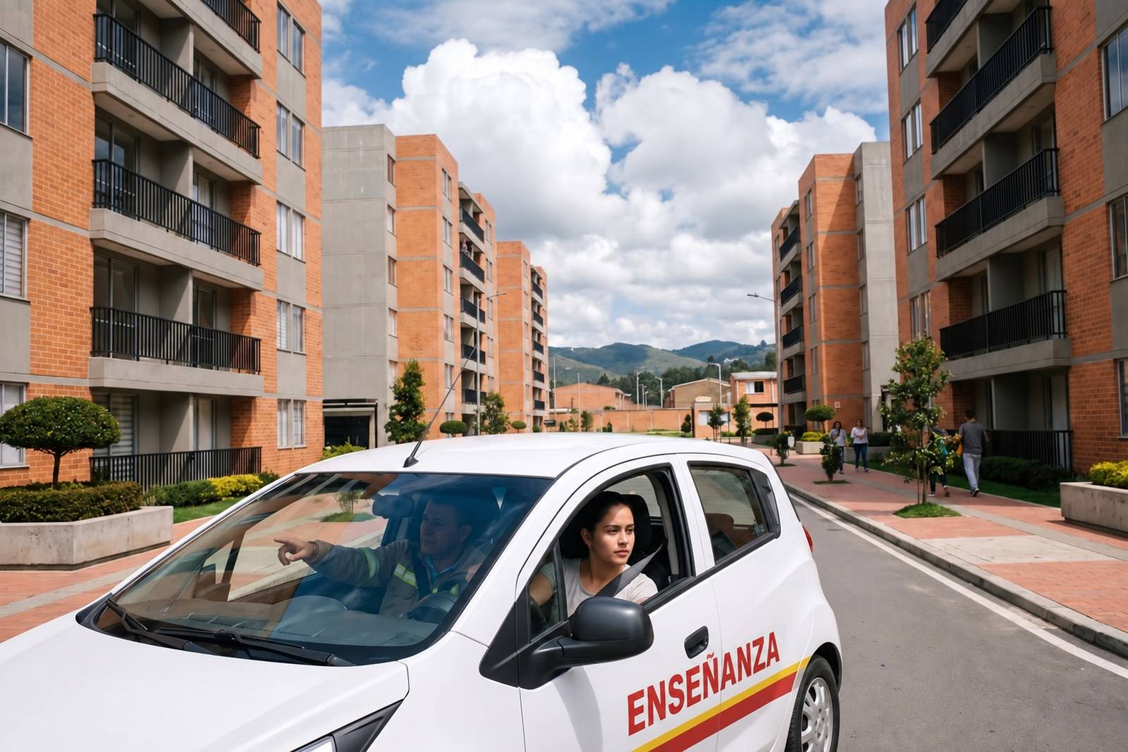 Práctica del curso de carro B1 en un vehículo de enseñanza con instructor en Madrid
