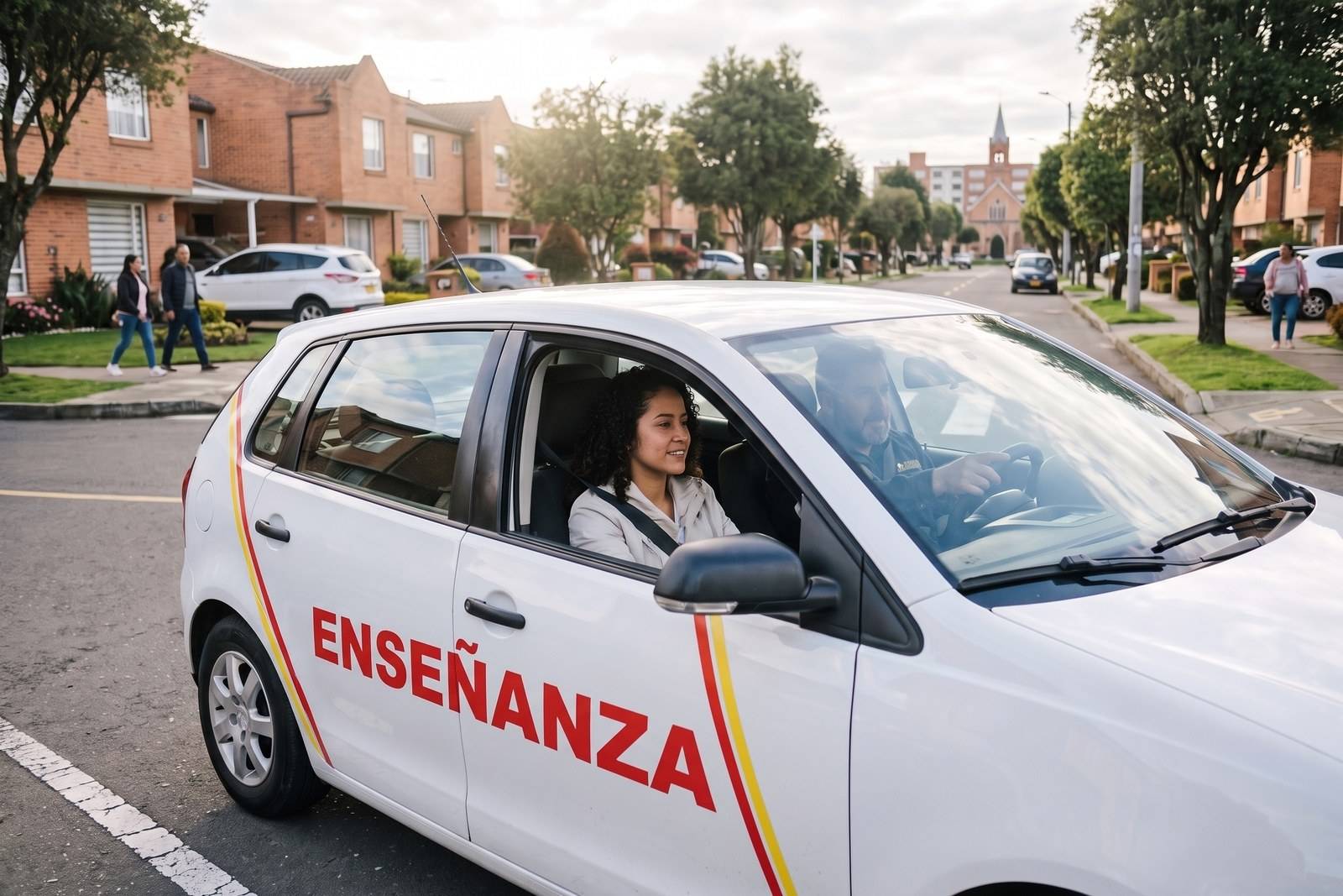 Práctica del curso de carro B1 en un vehículo de enseñanza con instructor en Mosquera