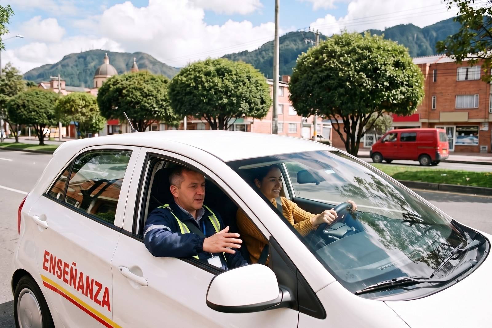 Práctica del curso de carro B1 en un vehículo de enseñanza con instructor en Restrepo