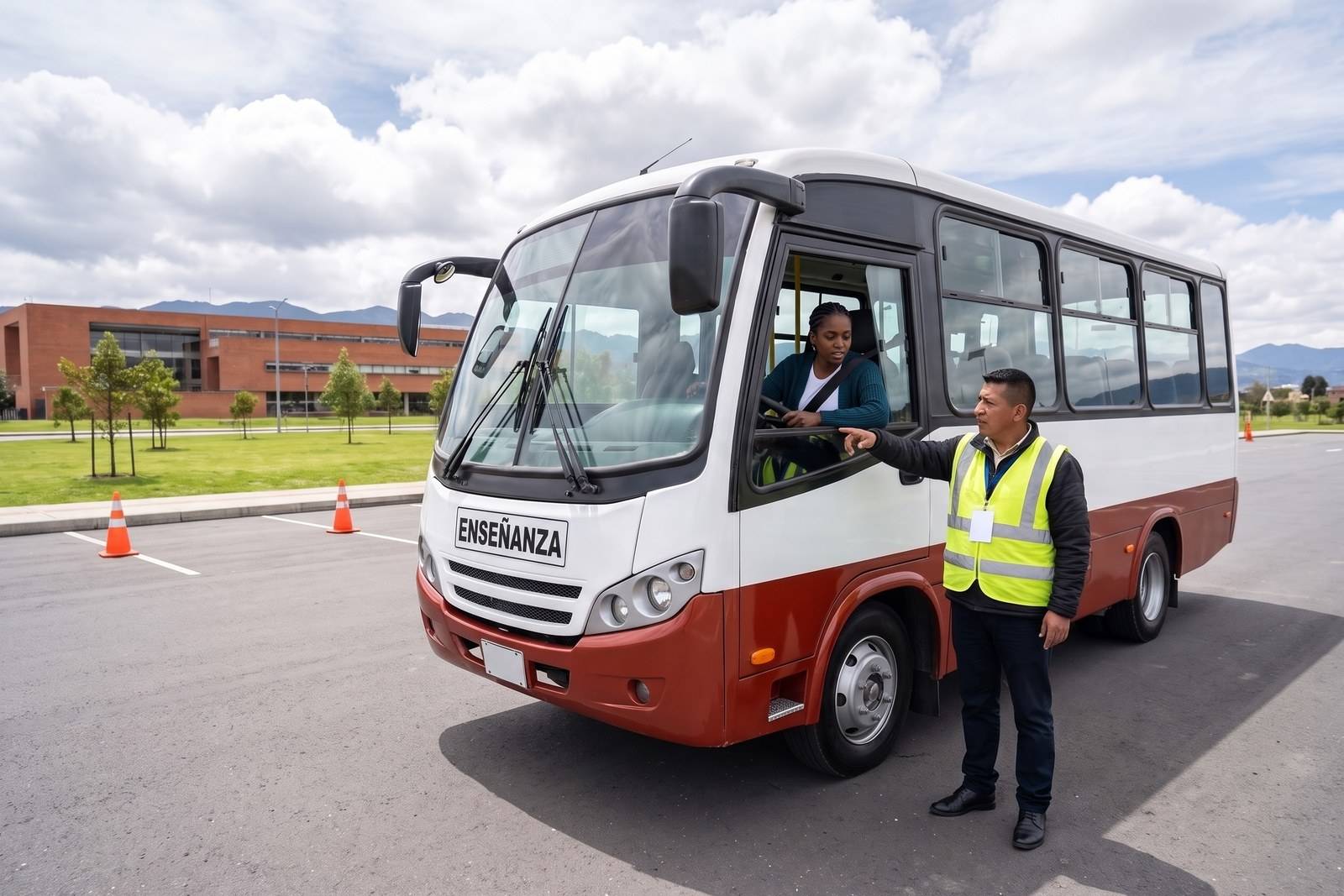 Práctica del curso C2 en un vehículo pesado de enseñanza con instructor en Ciudad Bolívar