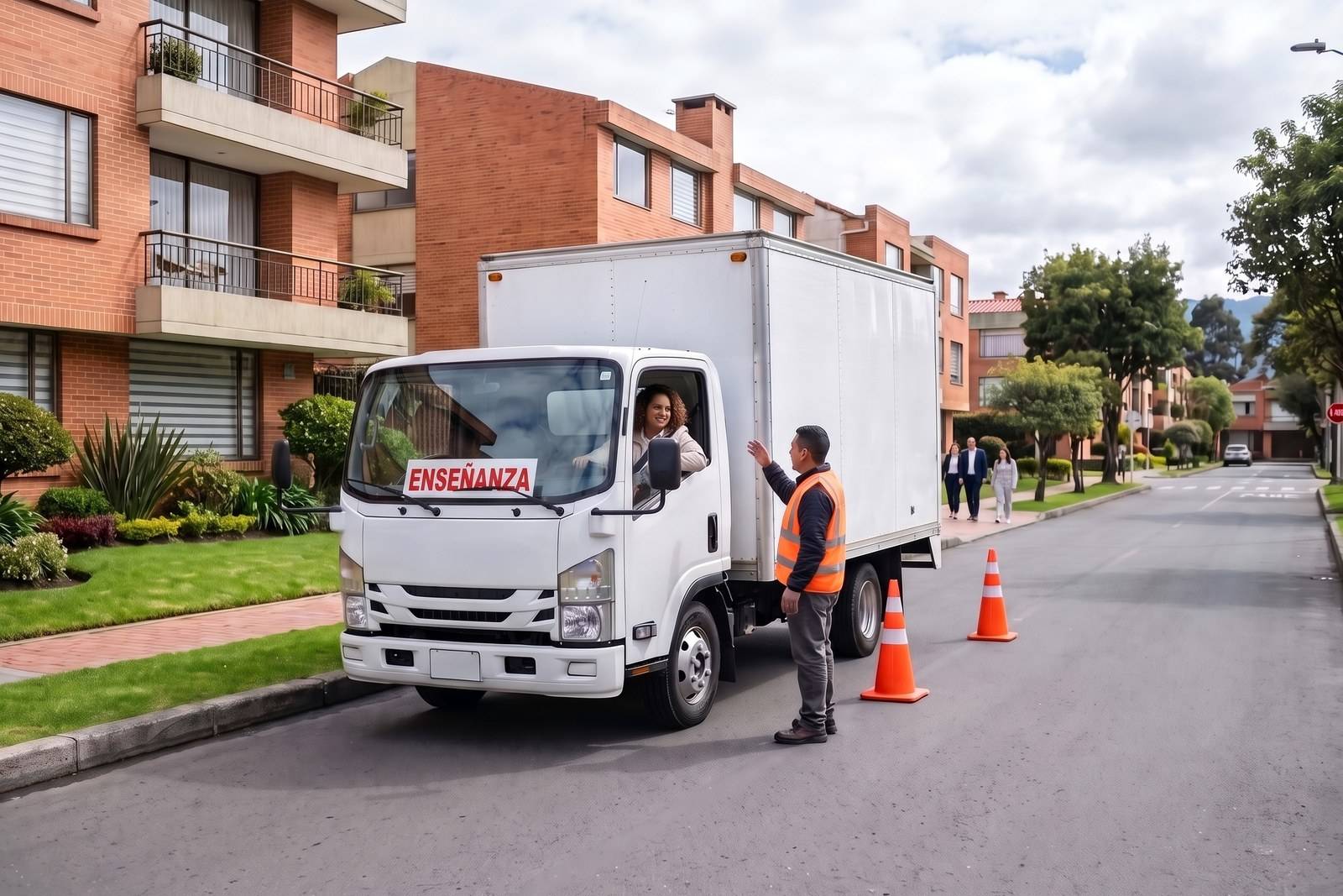 Práctica del curso C2 en un vehículo pesado de enseñanza con instructor en Usaquén